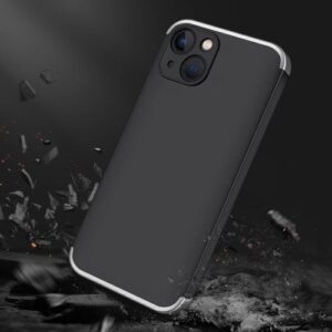 Iphone 13 360 Beskyttelsescover Sort/sølv
