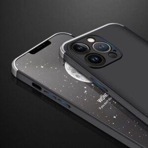 Iphone 13 Pro 360 Beskyttelsescover Sort/sølv