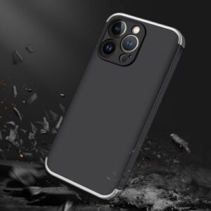 Iphone 13 Pro 360 Beskyttelsescover Sort/sølv