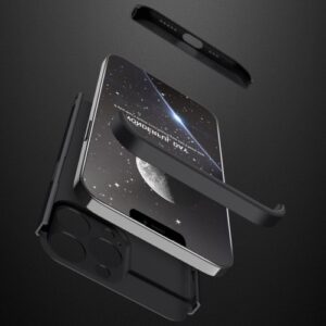 Iphone 13 Pro Max 360 Beskyttelsescover Sort