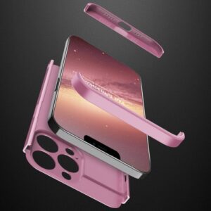 Iphone 13 Pro Max 360 Beskyttelsescover Rosa