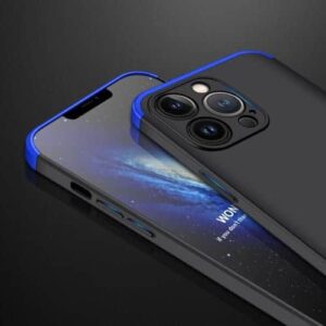 Iphone 13 Pro Max 360 Beskyttelsescover Sort/blå