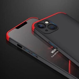 Iphone 13 Mini 360 Beskyttelsescover Sort/rød