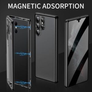 Samsung Galaxy S23 Ultra Privacy Perfect Cover - Sort