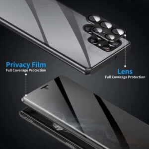 Samsung Galaxy S23 Ultra Privacy Perfect Cover - Sort