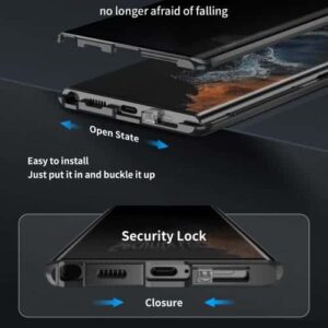 Samsung Galaxy S23 Ultra Privacy Perfect Cover - Sort