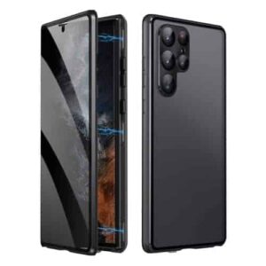 Samsung Galaxy S23 Ultra Privacy Perfect Cover - Sort