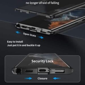 Samsung Galaxy S23 Ultra Perfect Cover - Sort