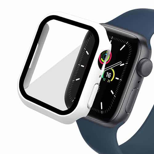 Apple Watch Series 7 Skærmbeskyttelse Full Protection Hvid 45mm