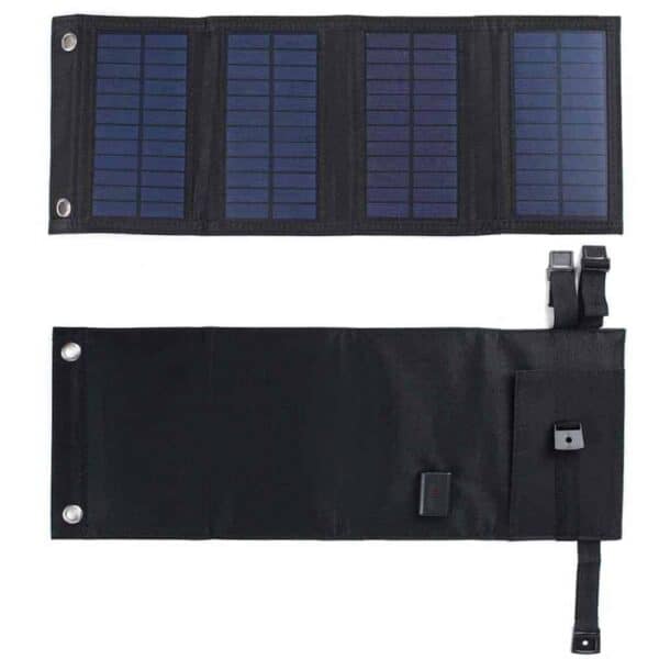 Foldbart Solpanel 20w - Sort